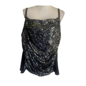 Lane‎ Bryant Sequin Draped Tank Top